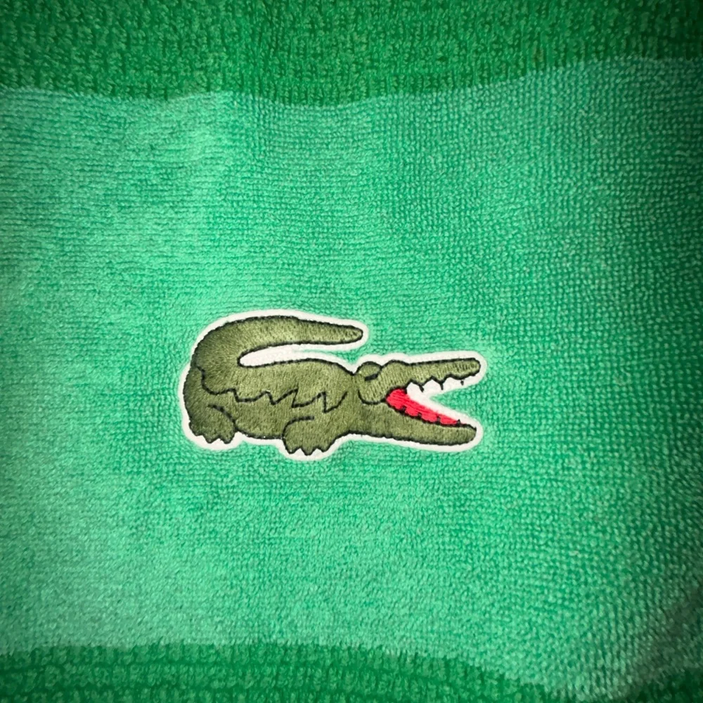Lacoste Green Cotton Bath Towel